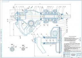 Рулевой механизм УРАЛ 4320 Сборочный чертеж
